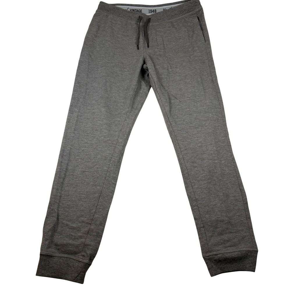 Weatherproof Vintage Mens Slim Tapered Joggers Gray Sweatpants Medium 1622306